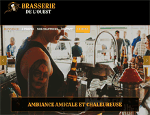 Tablet Screenshot of brasseriedelouest.com